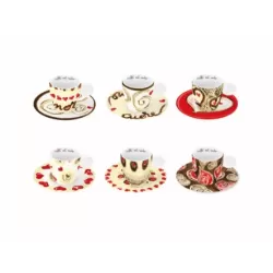 Confezione 6 tazzine espresso hearts - Thun
