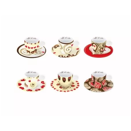 Confezione 6 tazzine espresso hearts - Thun