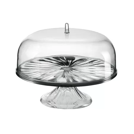 Alzata campana 33 cm look cromato - Guzzini