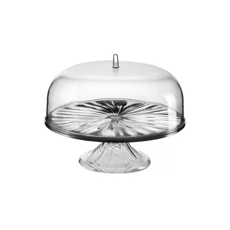 Alzata con campana 27 cm look cromato - Guzzini