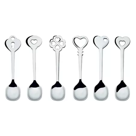 Set 6 cucchiaini 'love key' - Guzzini