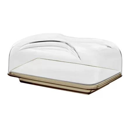 Copriformaggio rettangolare 'gocce' sabbia - Guzzini