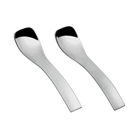 Set 6 cucchiaini 10,5 infusion 'gocce' acciaio/argento - Guzzini