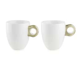 Set 2 bicchieri mug 'gocce' sabbia - Guzzini