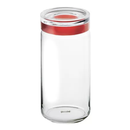 Barattolo xxl - 1900cc rosso trasparente - Guzzini