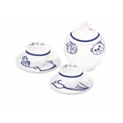 Set zuccheriera + 2 tazzine espresso pop - Thun