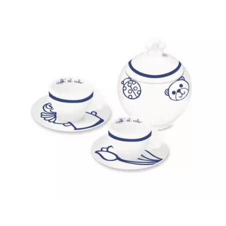 Set zuccheriera + 2 tazzine espresso pop - Thun