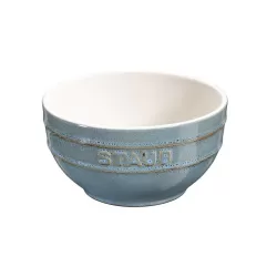 Ciotola in ceramica in ceramica turchese anticato Cm. 12 - Staub