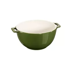 Ciotola in ceramica verde basilico Cm. 18 - Staub