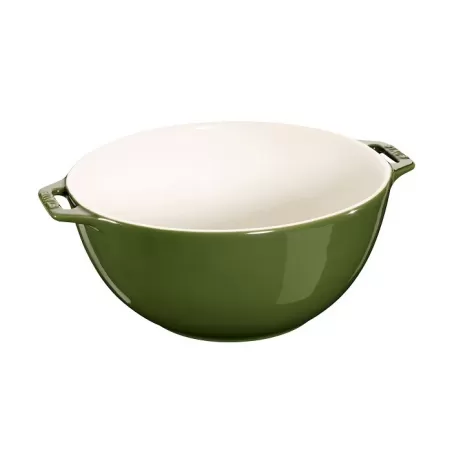 Ciotola in ceramica verde basilico Cm. 25 - Staub