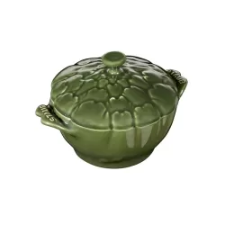 Cocotte carciofo in ceramica verde scuro Cm. 13 - Staub