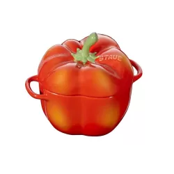 Cocotte peperone in ceramica arancio - Staub