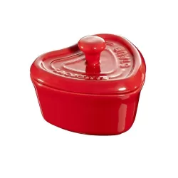 Mini cocotte in ceramica cuore rosso ciliegia Cm. 10 - Staub