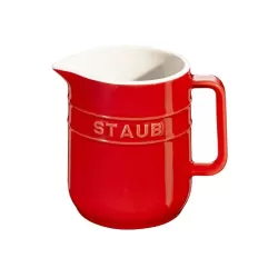 Mini brocca in ceramica rosso ciliegia - Staub