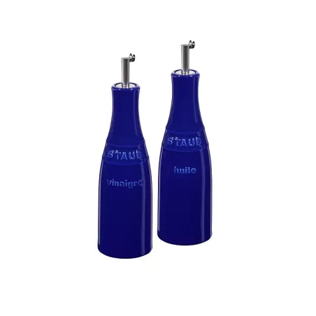 Olio e aceto in ceramica blu set 2 pezzi - Staub