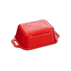 Piatto da burro in ceramica rosso ciliegia - Staub