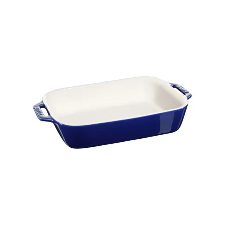 Pirofila in ceramica blu Cm. 27x20 - Staub