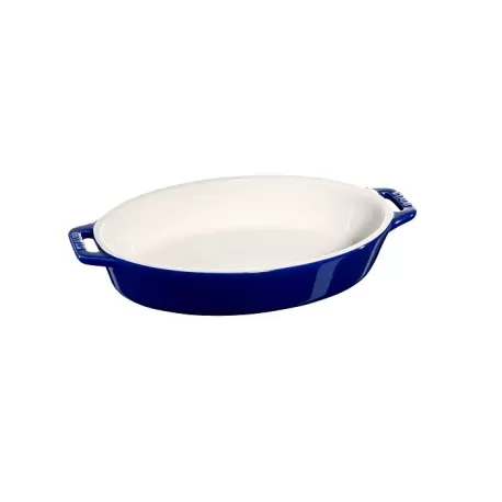 Pirofila ovale in ceramica blu Cm. 23 - Staub