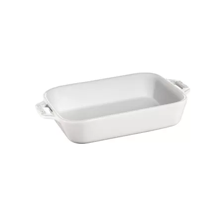 Pirofila in ceramica bianco Cm. 20x16 - Staub