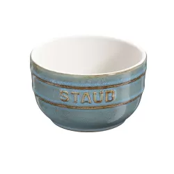 Pirottini in ceramica turchese anticato set 2 pezzi - Staub