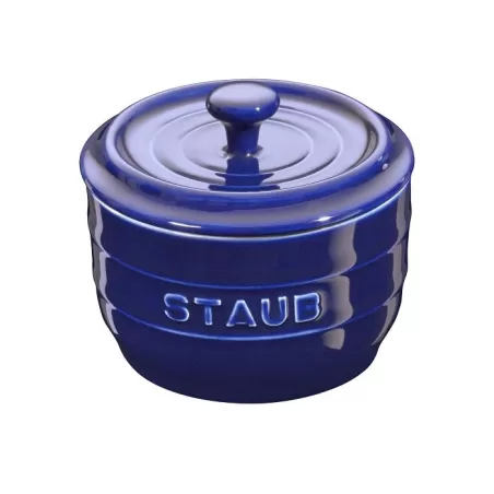 Porta sale in ceramica blu Cm. 10 - Staub