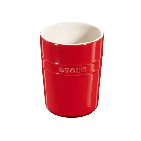 Porta utensili in ceramica rosso ciliegia - Staub