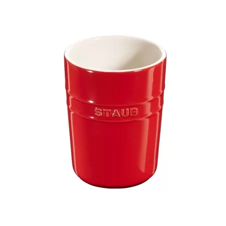 Porta utensili in ceramica rosso ciliegia - Staub