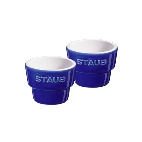 Portauova in ceramica blu set 2 pezzi - Staub