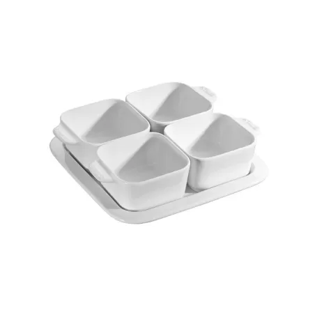 Set aperitivo in ceramica bianco 5 pezzi - Staub