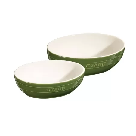 Set ciotole in ceramica verde basilico 2 pezzi - Staub
