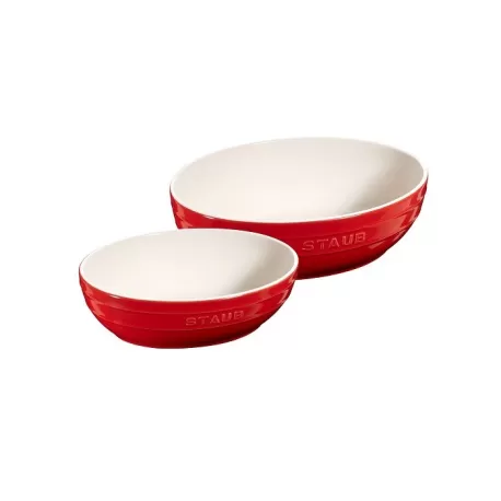 Set ciotole in ceramica rosso ciliegia 2 pezzi - Staub