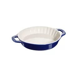 Tortiera in ceramica blu Cm. 24 - Staub