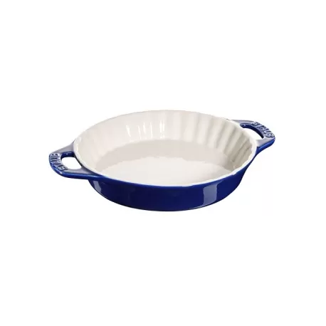 Tortiera in ceramica blu Cm. 24 - Staub