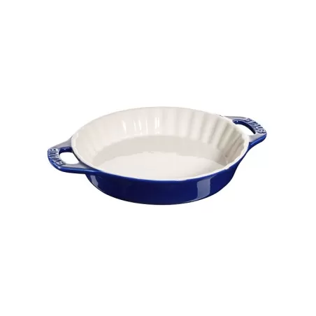 Tortiera in ceramica blu Cm. 24 - Staub