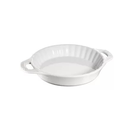 Tortiera in ceramica bianco Cm. 24 - Staub