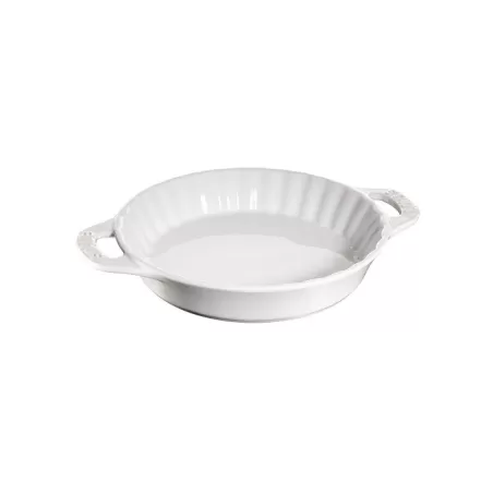 Tortiera in ceramica bianco Cm. 28 - Staub