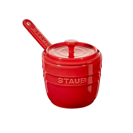 Zuccheriera in ceramica rosso ciliegia - Staub