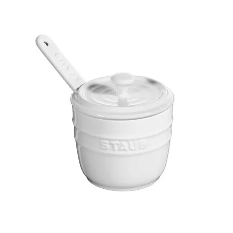 Zuccheriera in ceramica bianco - Staub