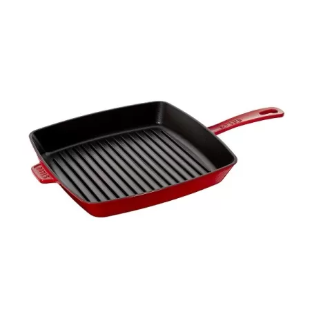 Griglia in ghisa quadrata rosso ciliegia Cm. 30 - Staub