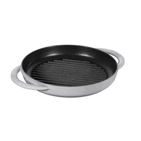 Piastra rotonda in ghisa grigio grafite Cm. 22 - Staub