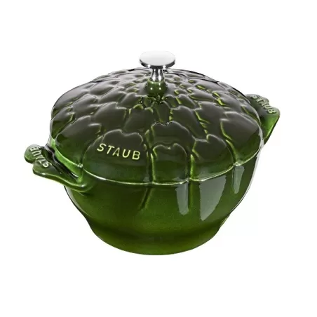 Cocotte carciofo in ghisa verde basilico Cm. 22 - Staub