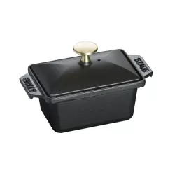 Terrina in ghisa nero Cm. 15x11 - Staub