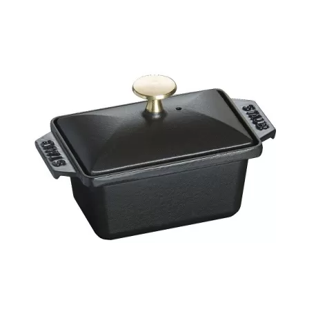 Terrina in ghisa nero Cm. 15x11 - Staub