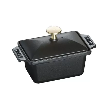 Terrina in ghisa nero Cm. 15x11 - Staub