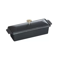 Terrina in ghisa nero Cm. 30x11 - Staub