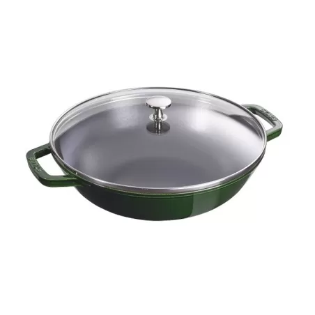 Wok in ghisa verde basilico Cm. 30 - Staub
