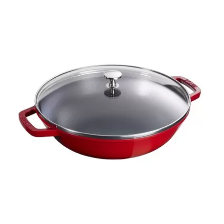 Wok in ghisa rosso ciliegia Cm. 30 - Staub