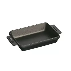 Pirofila in ghisa nero Cm. 15x11 - Staub