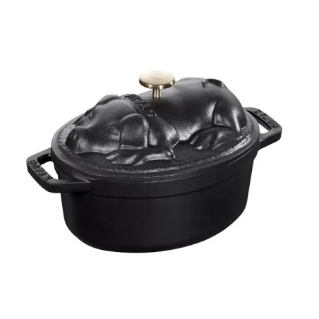 Pig cocotte in ghisa nero Cm. 17 - Staub