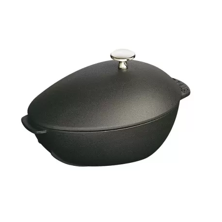 Cocotte cozza in ghisa nero Cm. 25 - Staub